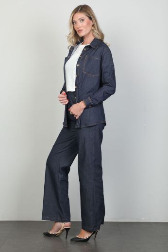 Picture of Fimore 1154-27 NAVY BLUE Women Suit