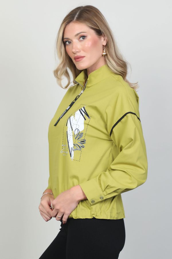 Picture of Aras 11773 PISTACHIO GREEN Women Blouse