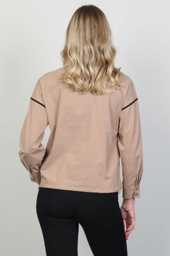 Picture of Aras 11773 LIGHT BROWN Women Blouse