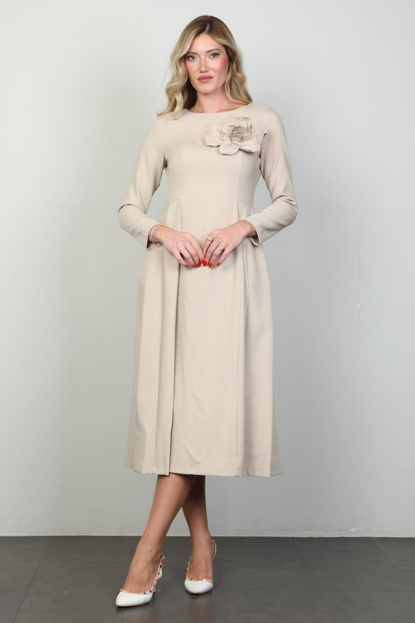 Picture of Mira Mia K246055 BEIGE Women Dress