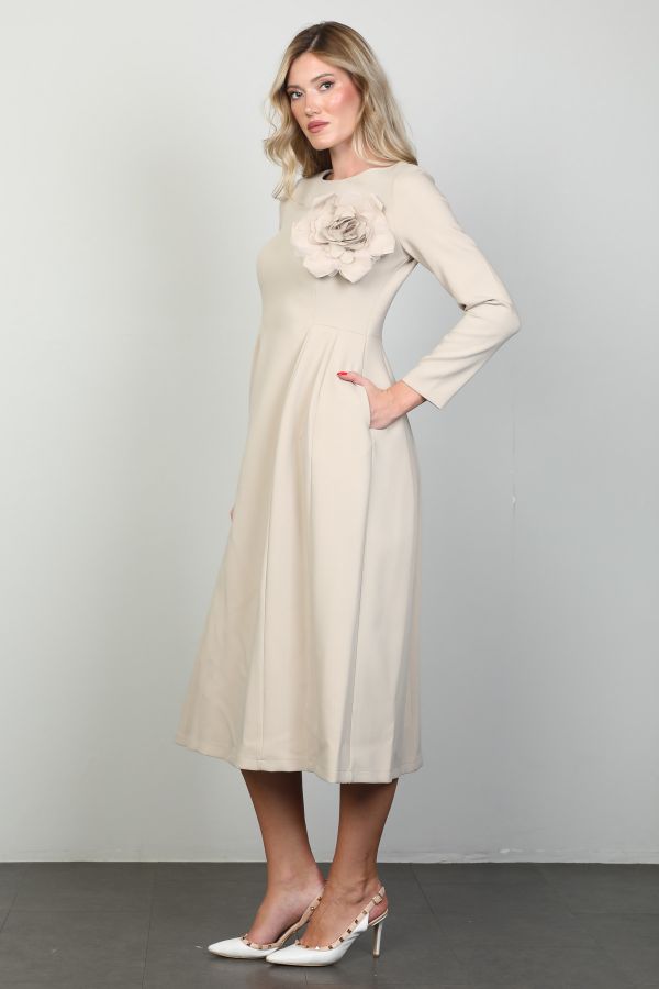 Picture of Mira Mia K246055 BEIGE Women Dress