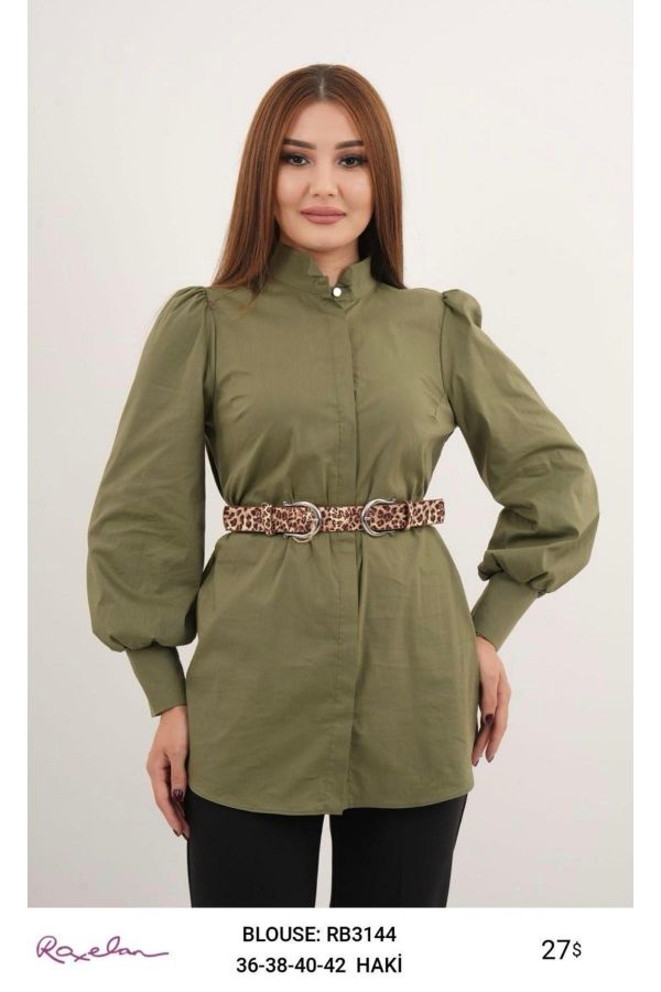 Picture of ROXELAN RB3144 KHAKI Women Blouse