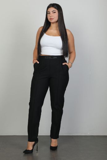 Picture of Galife 66933xl BLACK Plus Size Women Pants 