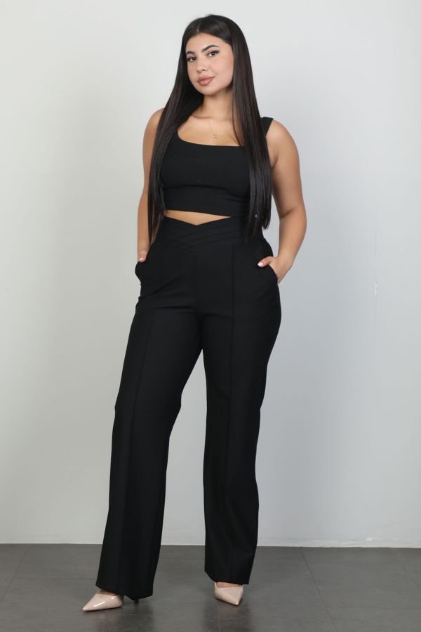 Picture of Galife 66932xl BLACK Plus Size Women Pants 