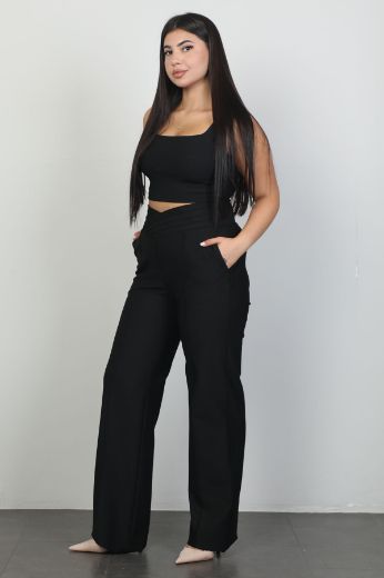 Picture of Galife 66932xl BLACK Plus Size Women Pants 