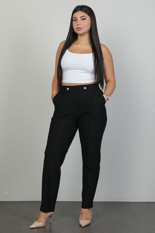 Picture of Galife 66897xl BLACK Plus Size Women Pants 