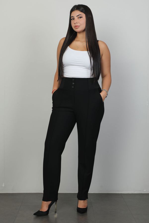 Picture of Galife 66931xl BLACK Plus Size Women Pants 