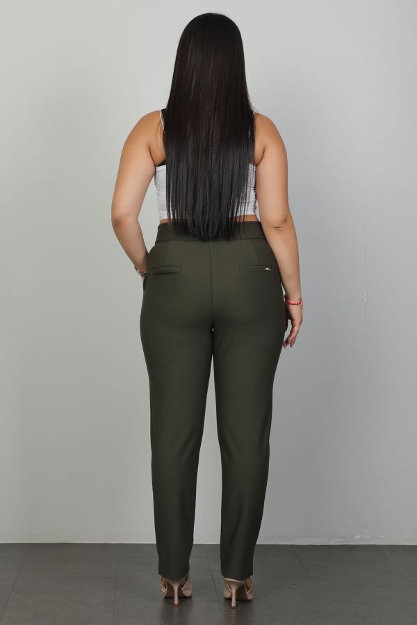 Picture of Galife 66897xl KHAKI Plus Size Women Pants 