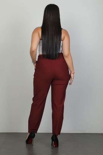 Picture of Galife 66900xl BURGUNDY Plus Size Women Pants 