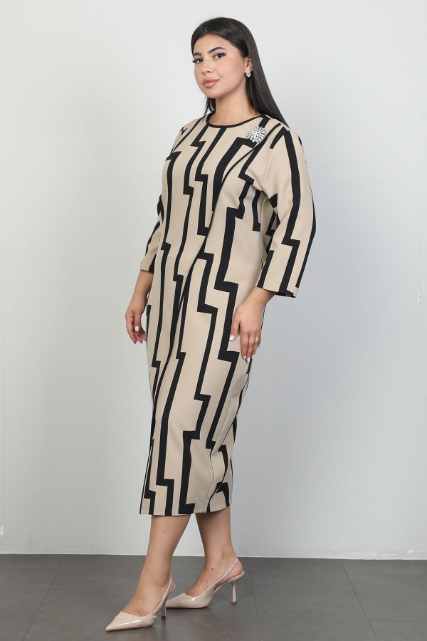 Picture of Vittoria 24718xl PATTERN Plus Size Women Dress 