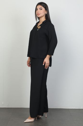 Picture of Vittoria 24807xl BLACK Plus Size Women Suit