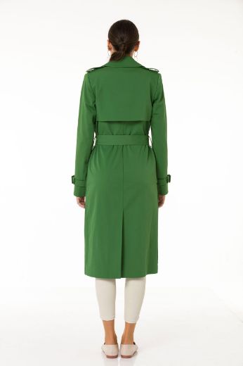 Picture of Icon 224 BB GREEN Women Trenchcoat