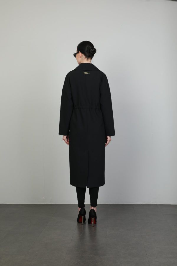 Picture of Icon 486 KB BLACK Women Trenchcoat