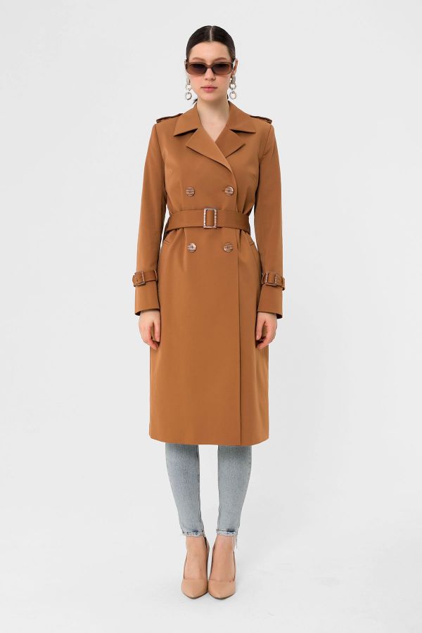 Picture of Icon 224 BB CAMEL Women Trenchcoat