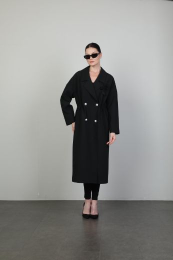 Picture of Icon 486 BB BLACK Women Trenchcoat