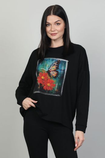 Butella 16170 SIYAH Kadın Sweatshirt resmi