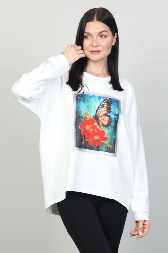 Picture of Butella 16170 ECRU Women Sweatsihrt