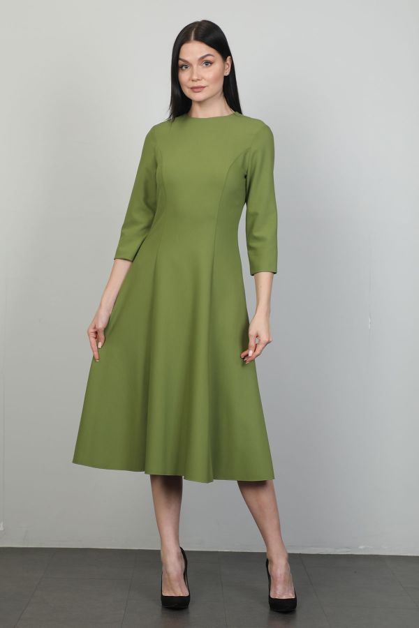 Picture of Idyl 24B5009 KHAKI Women Dress