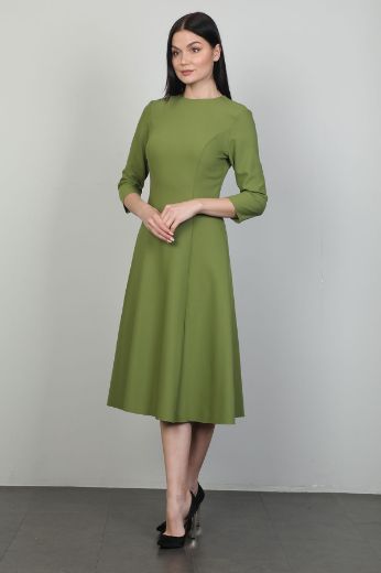 Picture of Idyl 24B5009 KHAKI Women Dress