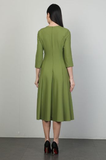 Picture of Idyl 24B5009 KHAKI Women Dress