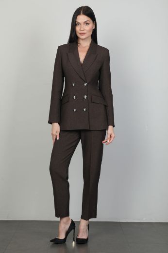 Picture of Idyl 24B6002 BROWN Women Suit