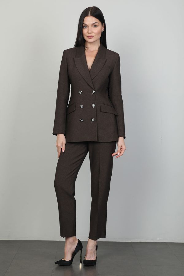 Picture of Idyl 24B6002 BROWN Women Suit