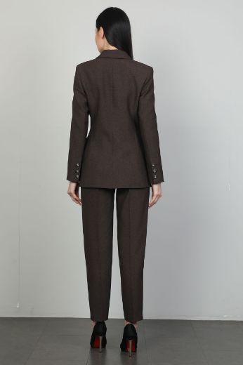 Picture of Idyl 24B6002 BROWN Women Suit