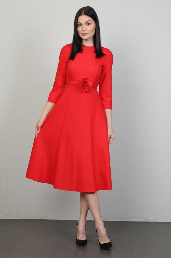 Picture of Idyl 24B5009 RED Women Dress