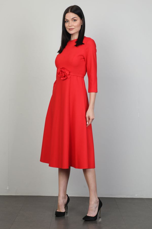 Picture of Idyl 24B5009 RED Women Dress