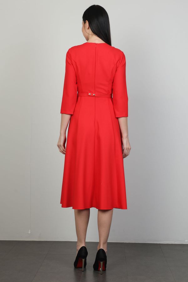 Picture of Idyl 24B5009 RED Women Dress