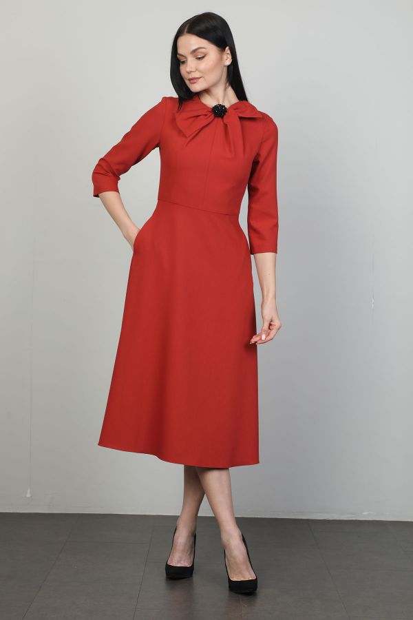 Picture of Idyl 24B5007 RED Women Dress