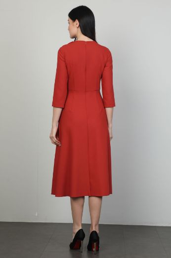 Picture of Idyl 24B5007 RED Women Dress