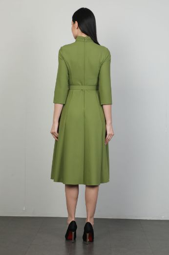 Picture of Idyl 24B5001 KHAKI Women Dress