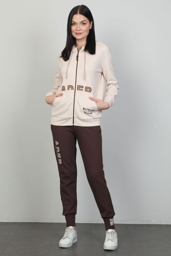 Picture of Of White 2248105 BROWN Women Suit