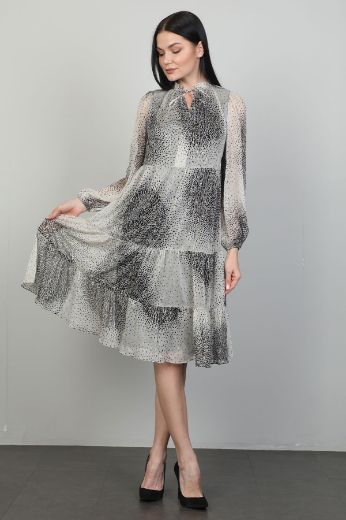 Picture of Of White 22450802 GREY Women Dress