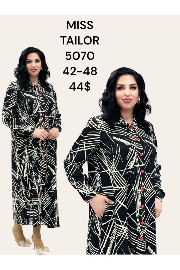 Изображение Miss Tailor 5070xl ЧЕРНЫЙ Женское платье большого размера 