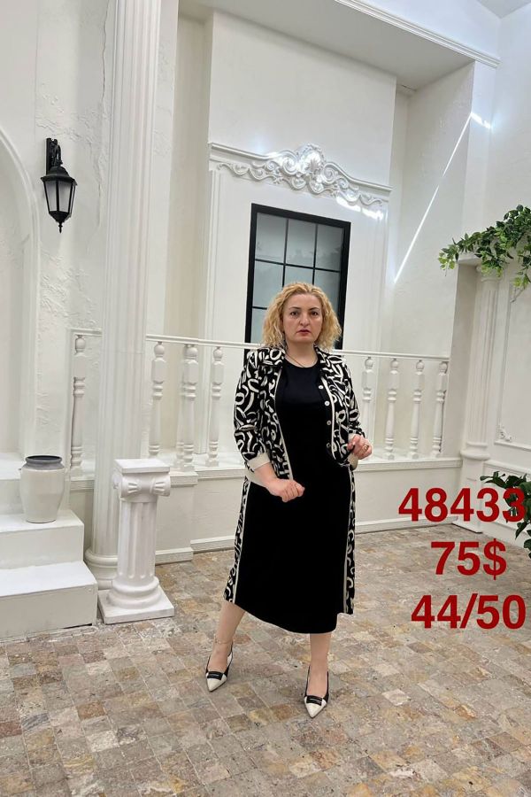 Изображение Dalida 48433xl ЧЕРНЫЙ Женское платье большого размера 