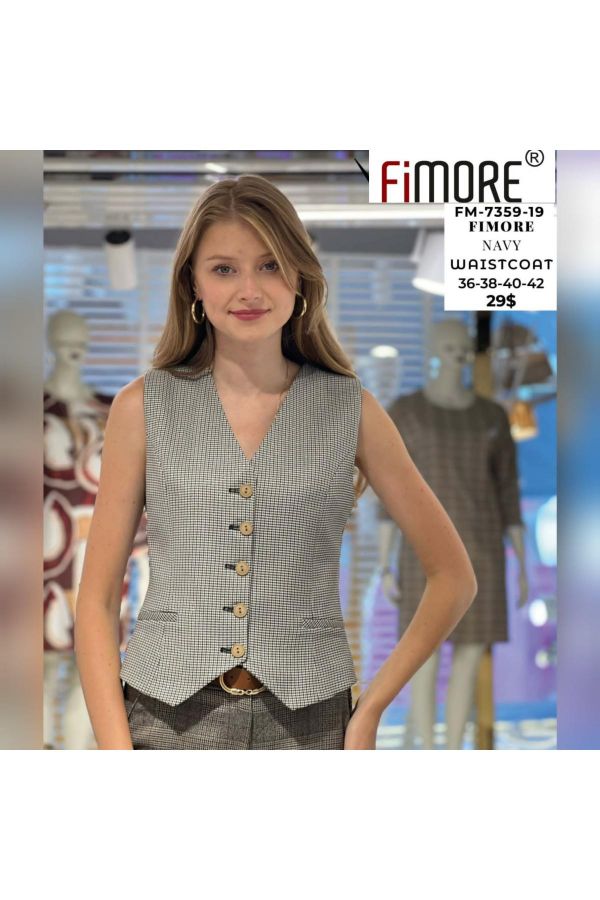 Picture of Fimore 7359-19 NAVY BLUE Women Vest