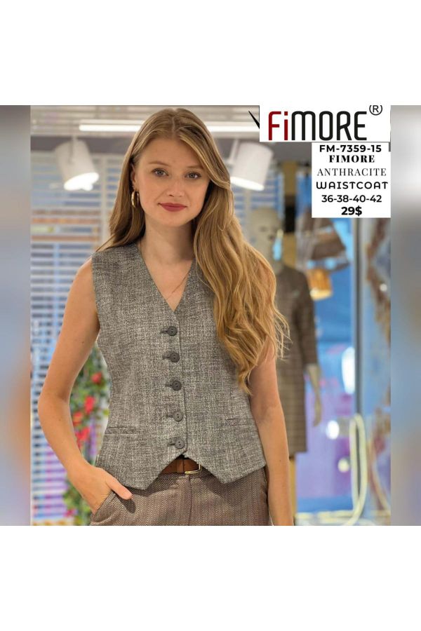 Picture of Fimore 7359-15 ANTHRACITE Women Vest