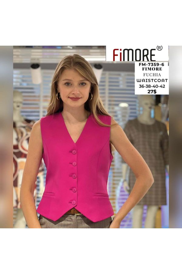 Picture of Fimore 7359-6 FUCHSIA Women Vest