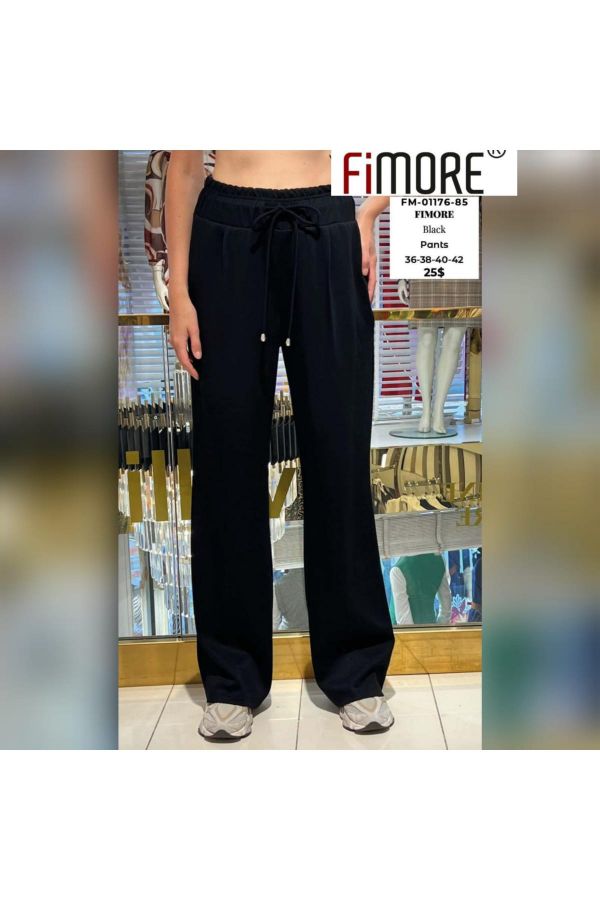 Picture of Fimore 01176-85 BLACK Women's Trousers