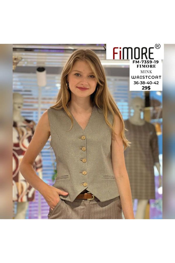 Picture of Fimore 7359-19 BEIGE Women Vest