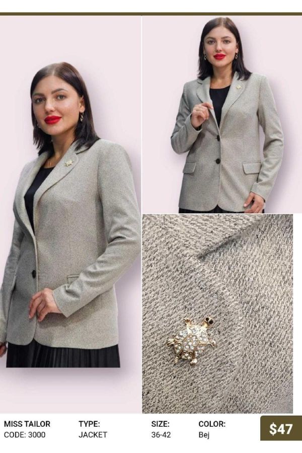 Picture of Miss Tailor 3000 BEIGE Women Jacket