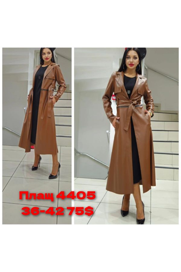 Picture of Red Export Women 4405 BROWN Women Trenchcoat