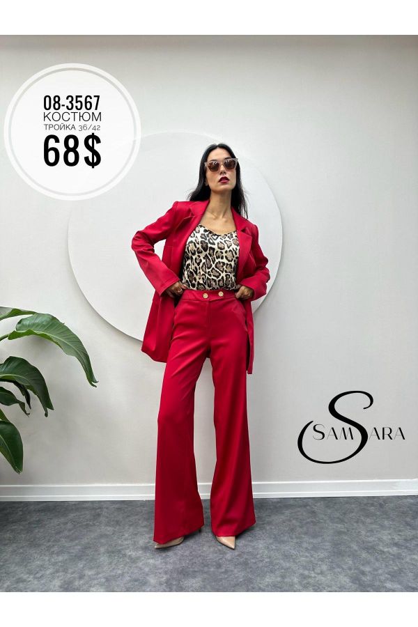 Picture of Samsara 08-3567 RED Women Suit