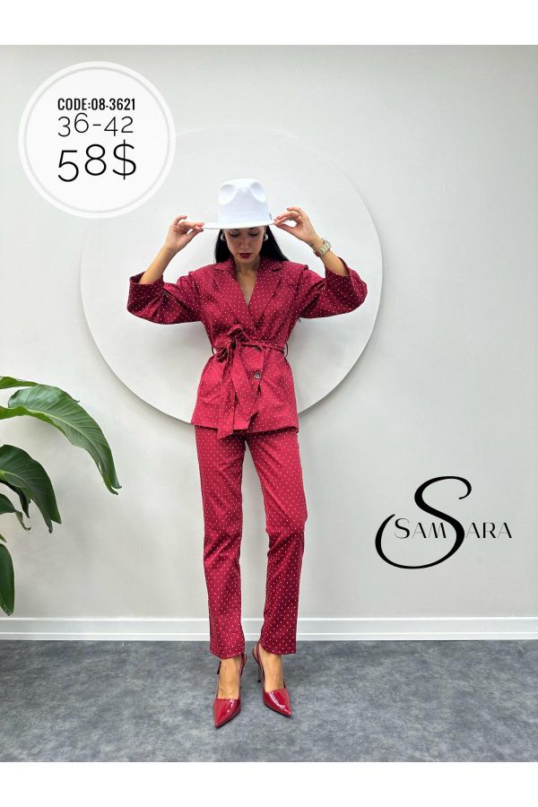 Picture of Samsara 08-3621 RED Women Suit