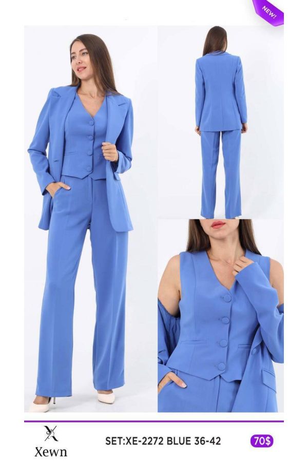 Picture of Xewn 2272 BLUE Women Suit