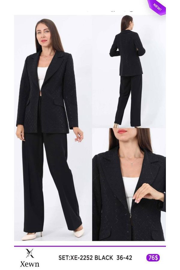 Picture of Xewn 2252 BLACK Women Suit