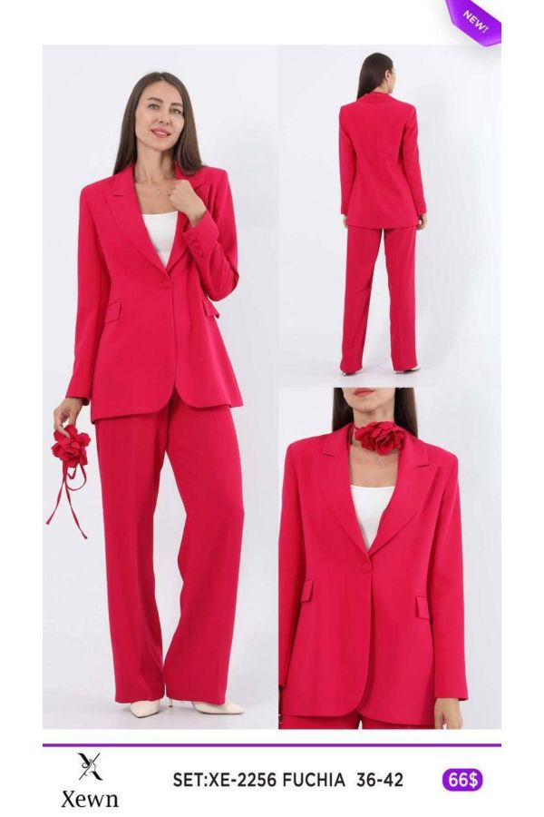 Picture of Xewn 2256 FUCHSIA Women Suit