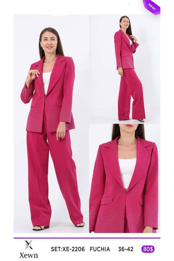 Picture of Xewn 2206 FUCHSIA Women Suit